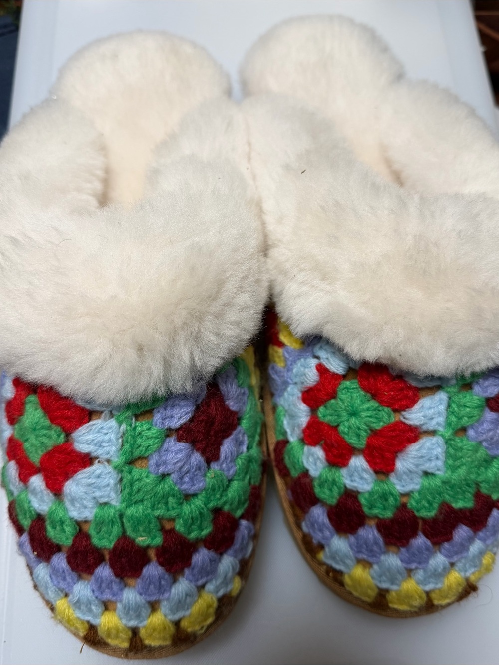 Emu Australia W11 M10 Jolie Sharky Crochet clog/slipper NWOT
